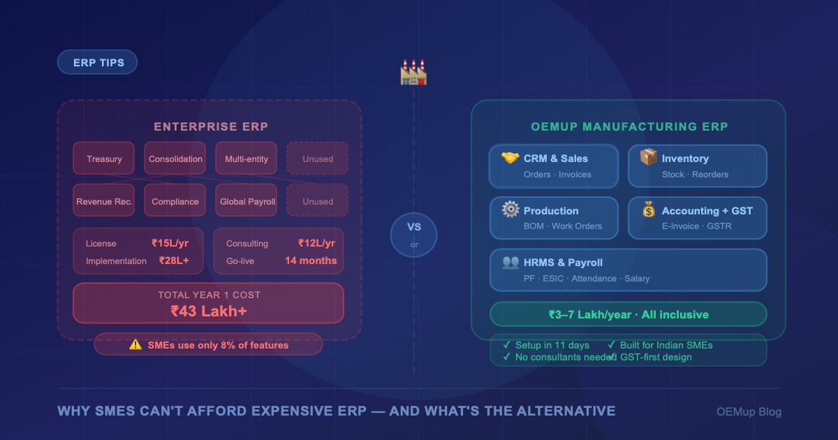 Why SMEs cannot afford expensive ERP systems